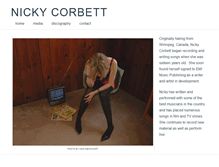 Tablet Screenshot of nickycorbett.com